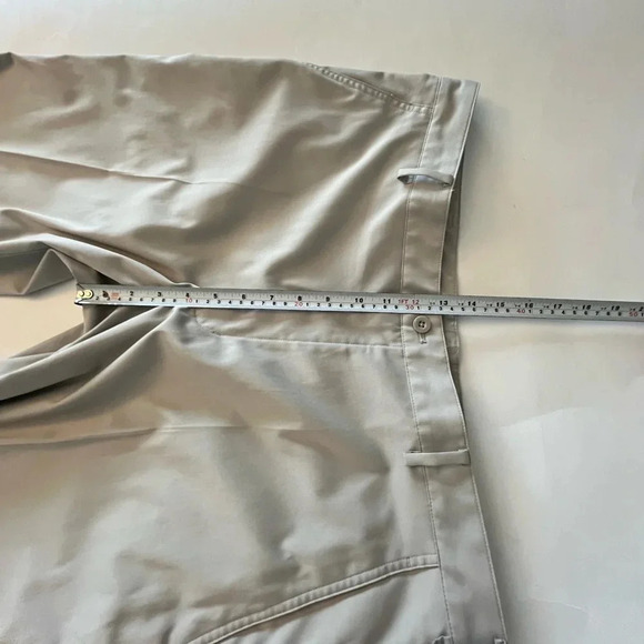 Men's  Chino Golf Trousers, Grayish Beige, size 36, 32 Length - Picture 11 of 13